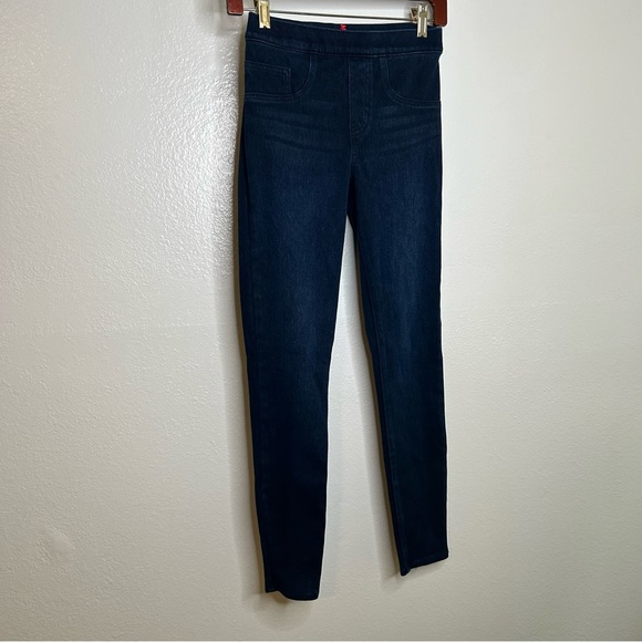 Spanx Jeanish Dark Wash Pull on Legging XS - Picture 3 of 8